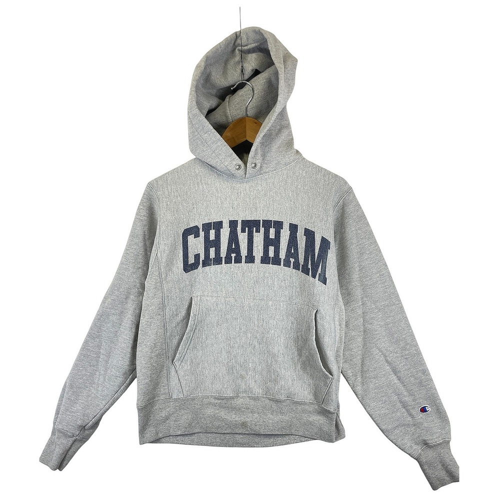 Champion Reverse Weave Men's Small Hoodie Gray Chatham Graphic S101 OX